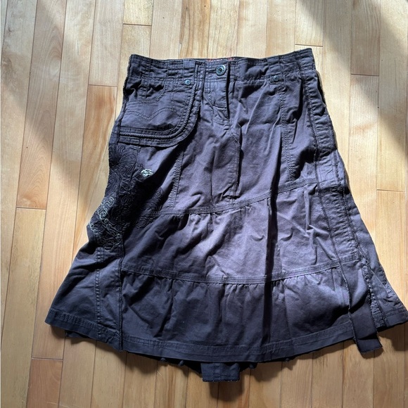 Brown y2k Midi Skirt - Picture 1 of 5